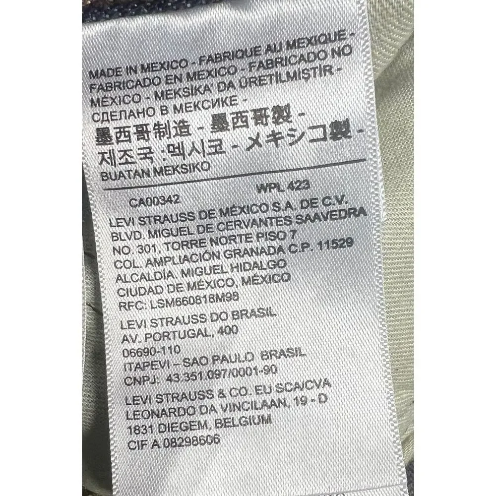 Levis 569 Men's Loose Straight Fit Blue Denim‎ Jeans- Size 39x33.5*